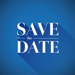 Save the date vector lettering