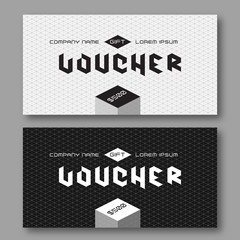 Obraz premium Modern Gift Voucher Template