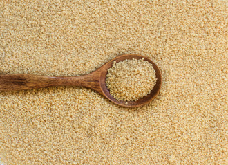 CousCous with a spoon