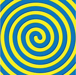 Blue and Yellow spiral