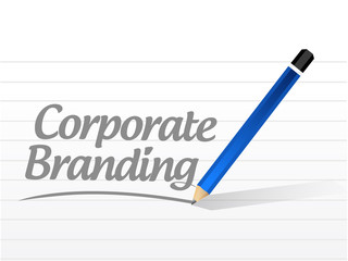 Corporate Branding message sign concept