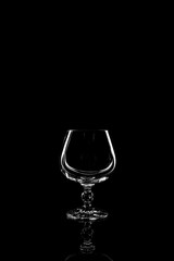 transparent glass for brandy