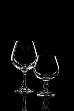 transparent glass for brandy