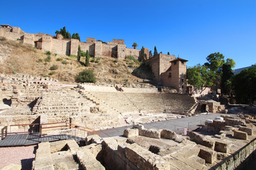 Alcazaba et théâtre romain / Malaga (Espagne)