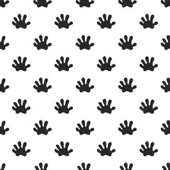 Animal paw seamless pattern