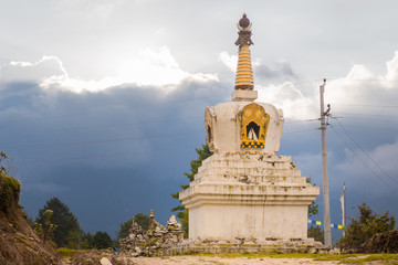 Stupa building sacred religious buddhist tibetan historic ruins,