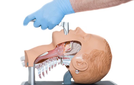 Intubation is used to open the airway of an unconscious patient