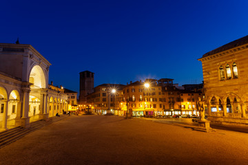 Fototapeta na wymiar Udine, view of Piazza Libertà