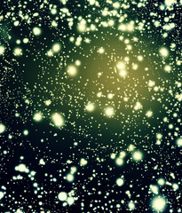 cosmic background with Defocused Bokeh twinkling lights