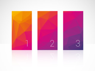 vertical color bars with numbers