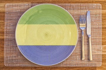 Dinner plate for Gabon