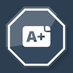 Obraz premium White Rating icon on plum blue web app button