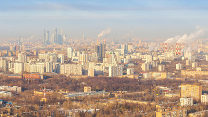 Мiew from height of Moscow