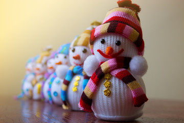 new Year decoration, snowmen