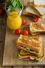 Delicious Italian sandwich