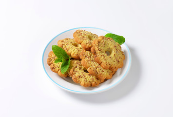 Vanilla chocolate Canestrelli biscuits