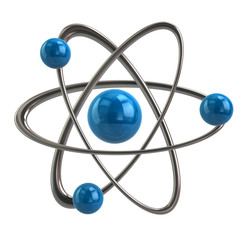Blue atom icon