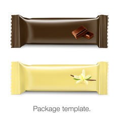 Set of package bar on white background. Vector illustration. 
