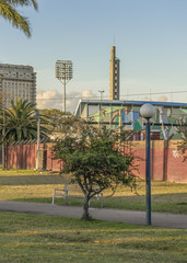 Fototapeta premium Centenario Stadium View From Park in Montevideo Uruguay