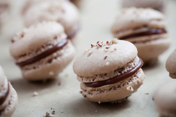 Baking macaroons