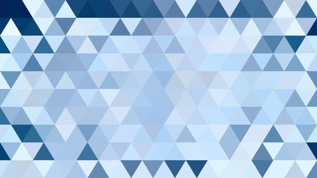 Abstract triangle geometric blue background vector