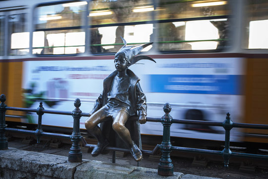 : The statue of Little Princess at Budapest is one of many attraction for the new tourist season. 