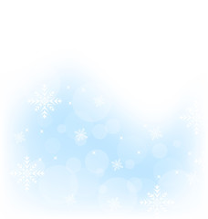 Christmas winter background with snowflakes