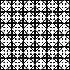 Vector modern seamless geometry pattern dots, black and white abstract geometric background, trendy print, monochrome retro texture, hipster fashion design