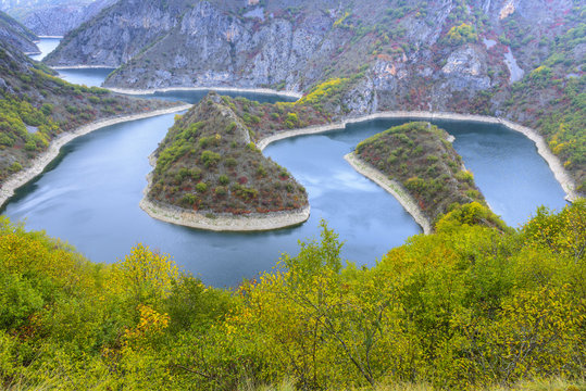 Meander of the Uvac river, Serbia