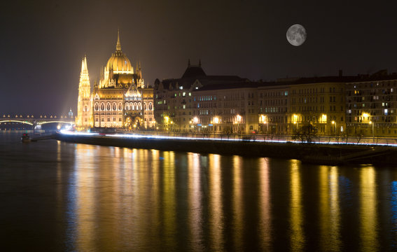Architecture, Budapest, postcard