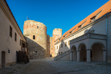 Fototapeta na wymiar Ancient castle in Bauska. Latvia.