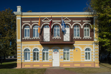 Fototapeta na wymiar Sport school in Bauska, Latvia.