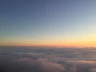 Magic atmosphere over the clouds