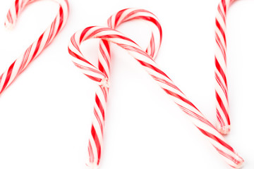 Christmas candy canes decoration.