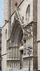 Basilica of Santa Maria del Pi. Barcelona, Spain.