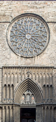 Basilica of Santa Maria del Pi. Barcelona, Spain.