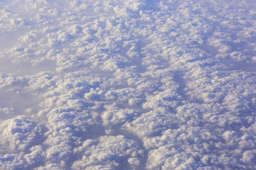 Clouds from the window plane
