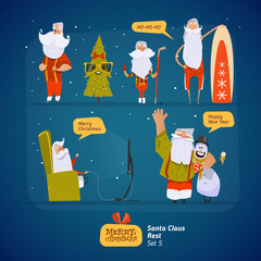Santa Clauses set © drumcheg