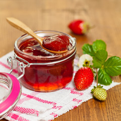 Strawberry Jam. Selective focus.