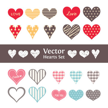 ハート イラスト おしゃれ Stock ベクター Adobe Stock