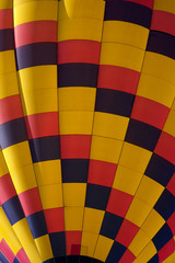 Obraz premium Closeup of colorful hot air balloons as part of the mass ascension launch of over 100 colorful balloons at the New Jersey Ballooning Festival 