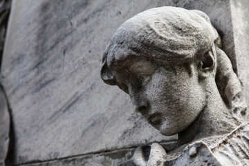 Fototapeta na wymiar Old Cemetery statue