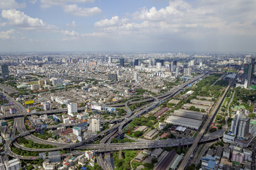 bangkok view from baiyoke tower II on 3 July 2014 BANGKOK - July © siiixth