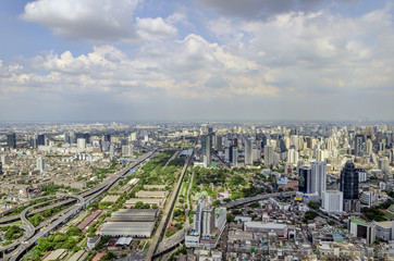 bangkok view from baiyoke tower II on 3 July 2014 BANGKOK - July © siiixth