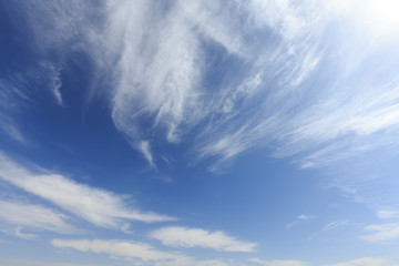 blue sky clouds