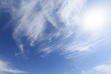 blue sky clouds