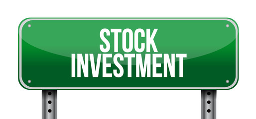 Stock Investment road sign concept