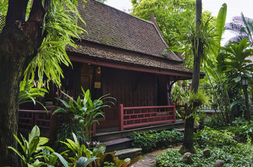 Bangkok, Thailand - December 23 august 2014 : Jim Thompson House - A Historic traditional thai style wooden house in Bangkok