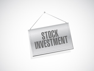 Stock Investment banner sign concept