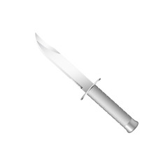 Knife with grey handle